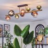Chehalis Plafoniera, Lampada a sfera Oro, Nero, 10-Luci