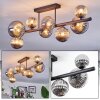 Chehalis Plafoniera, Lampada a sfera Grigio fumo, 8-Luci