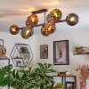 Koyoto Plafoniera, Lampada a sfera Blu, Oro, Verde, Ramato, 10-Luci