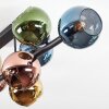 Koyoto Plafoniera, Lampada a sfera Blu, Oro, Verde, Ramato, 10-Luci