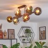 Koyoto Plafoniera, Lampada a sfera Blu, Oro, Verde, Chiaro, Ramato, 10-Luci