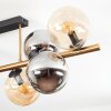Gastor Plafoniera, Lampada a sfera Oro, Nero, 8-Luci