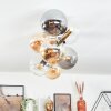 Gastor Plafoniera, Lampada a sfera Oro, Nero, 8-Luci