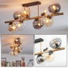 Gastor Plafoniera, Lampada a sfera Oro, Nero, 8-Luci