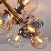 Gastor Plafoniera, Lampada a sfera Oro, Nero, 8-Luci