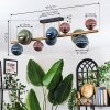Chehalis Plafoniera, Lampada a sfera Oro, Nero, 10-Luci