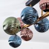 Chehalis Plafoniera, Lampada a sfera Oro, Nero, 10-Luci