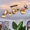 Chehalis Plafoniera, Lampada a sfera Oro, Nero, 10-Luci