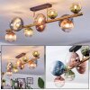Chehalis Plafoniera, Lampada a sfera Oro, Nero, 10-Luci