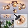 Chehalis Plafoniera, Lampada a sfera 56 cm Ambrato, Chiaro, 6-Luci