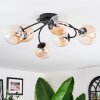 Chehalis Plafoniera, Lampada a sfera 58 cm Ambrato, Chiaro, 6-Luci