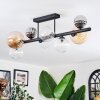 Chehalis Plafoniera, Lampada a sfera Ambrato, Chiaro, Grigio fumo, 8-Luci