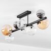 Chehalis Plafoniera, Lampada a sfera Ambrato, Chiaro, Grigio fumo, 8-Luci