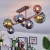 Chehalis Plafoniera, Lampada a sfera Blu, Verde, Ramato, 8-Luci