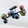 Chehalis Plafoniera, Lampada a sfera Blu, Verde, Ramato, 8-Luci