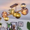 Chehalis Plafoniera, Lampada a sfera Blu, Verde, Ramato, 8-Luci