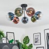Koyoto Plafoniera, Lampada a sfera 82 cm Blu, Verde, Chiaro, Ramato, 7-Luci