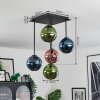 Gastor Plafoniera, Lampada a sfera Blu, Verde, Ramato, 5-Luci