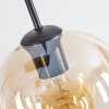 Koyoto Lampadario a sospensione, Lampada a sfera, Lampada a sospensione Ambrato, Chiaro, Grigio fumo, 6-Luci