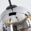 Koyoto Lampadario a sospensione, Lampada a sfera, Lampada a sospensione Ambrato, Chiaro, Grigio fumo, 6-Luci