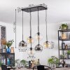 Koyoto Lampadario a sospensione, Lampada a sfera, Lampada a sospensione Ambrato, Chiaro, Grigio fumo, 6-Luci