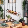 Koyoto Lampadario a sospensione, Lampada a sfera, Lampada a sospensione Écru, Nero, 5-Luci Koyoto Lampadario a sospensione, Lampada a sfera, Lampada a sospensione Écru, Nero, 5-Luci