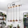 Koyoto Lampadario a sospensione, Lampada a sfera, Lampada a sospensione Écru, Nero, 5-Luci Koyoto Lampadario a sospensione, Lampada a sfera, Lampada a sospensione Écru, Nero, 5-Luci