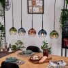 Koyoto Lampadario a sospensione, Lampada a sfera, Lampada a sospensione Écru, Nero, 5-Luci
