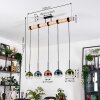 Koyoto Lampadario a sospensione, Lampada a sfera, Lampada a sospensione Écru, Nero, 5-Luci