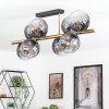Koyoto Plafoniera, Lampada a sfera Oro, Nero, 8-Luci