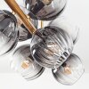 Koyoto Plafoniera, Lampada a sfera Oro, Nero, 8-Luci