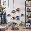 Koyoto Lampadario a sospensione, Lampada a sfera, Lampada a sospensione Blu, Verde, Chiaro, Ramato, 6-Luci