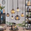 Koyoto Lampadario a sospensione, Lampada a sfera, Lampada a sospensione Ambrato, Chiaro, Grigio fumo, 6-Luci