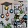 Gastor Plafoniera, Lampada a sfera Blu, Cromo, Verde, Ramato, Grigio fumo, 5-Luci
