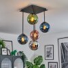 Gastor Plafoniera, Lampada a sfera Blu, Cromo, Verde, Ramato, Grigio fumo, 5-Luci