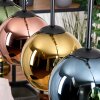 Koyoto Lampadario a sospensione, Lampada a sfera, Lampada a sospensione Écru, Nero, 5-Luci