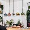 Koyoto Lampadario a sospensione, Lampada a sfera, Lampada a sospensione Écru, Nero, 5-Luci