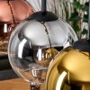 Koyoto Lampadario a sospensione, Lampada a sfera, Lampada a sospensione Écru, Nero, 5-Luci