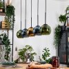 Koyoto Lampadario a sospensione, Lampada a sfera, Lampada a sospensione Écru, Nero, 5-Luci