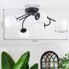 Chehalis Plafoniera, Lampada a sfera 56 cm Bianco, 6-Luci