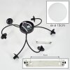 Chehalis Plafoniera, Lampada a sfera 56 cm Bianco, 6-Luci