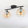 Ripoll Plafoniera, Lampada a sfera Ambrato, Chiaro, 2-Luci