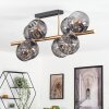 Koyoto Plafoniera, Lampada a sfera Oro, Nero, 8-Luci