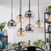 Koyoto Lampadario a sospensione, Lampada a sfera, Lampada a sospensione Ambrato, Chiaro, Grigio fumo, 6-Luci