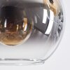 Koyoto Lampadario a sospensione, Lampada a sfera, Lampada a sospensione Ambrato, Chiaro, Grigio fumo, 6-Luci