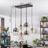 Koyoto Lampadario a sospensione, Lampada a sfera, Lampada a sospensione Ambrato, Chiaro, Grigio fumo, 6-Luci