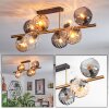Koyoto Plafoniera, Lampada a sfera Oro, Nero, 8-Luci