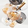Koyoto Plafoniera, Lampada a sfera Oro, Nero, 8-Luci