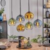 Koyoto Lampadario a sospensione, Lampada a sfera, Lampada a sospensione Blu, Oro, Verde, Chiaro, 6-Luci