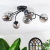 Chehalis Plafoniera, Lampada a sfera 64 cm Grigio fumo, 6-Luci